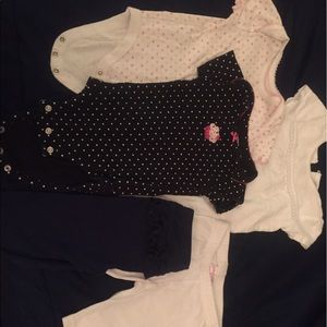 Baby girls clothing lot: pants and tops